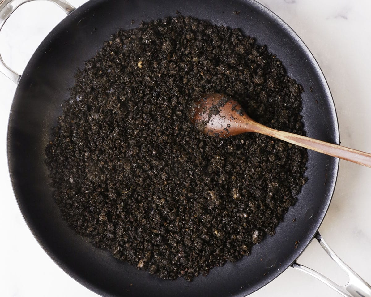Mushroom duxelles finished